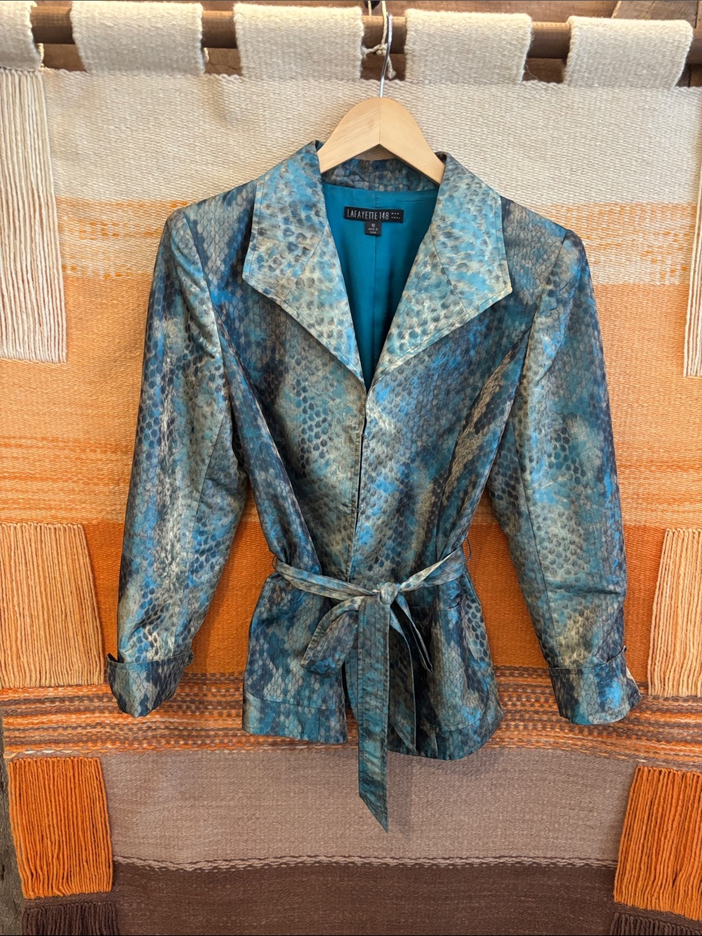New without tags, Lafayette, snake skin print jacket